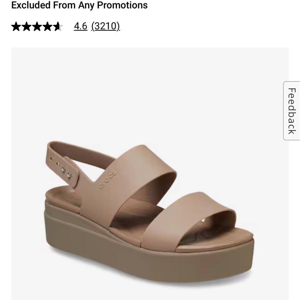 Ladies Low Wedge Brooklyn Crocs